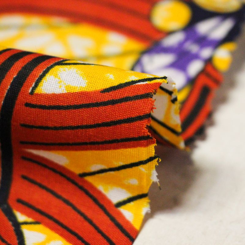 Tissu WAX 100% coton - Forêt solaire...