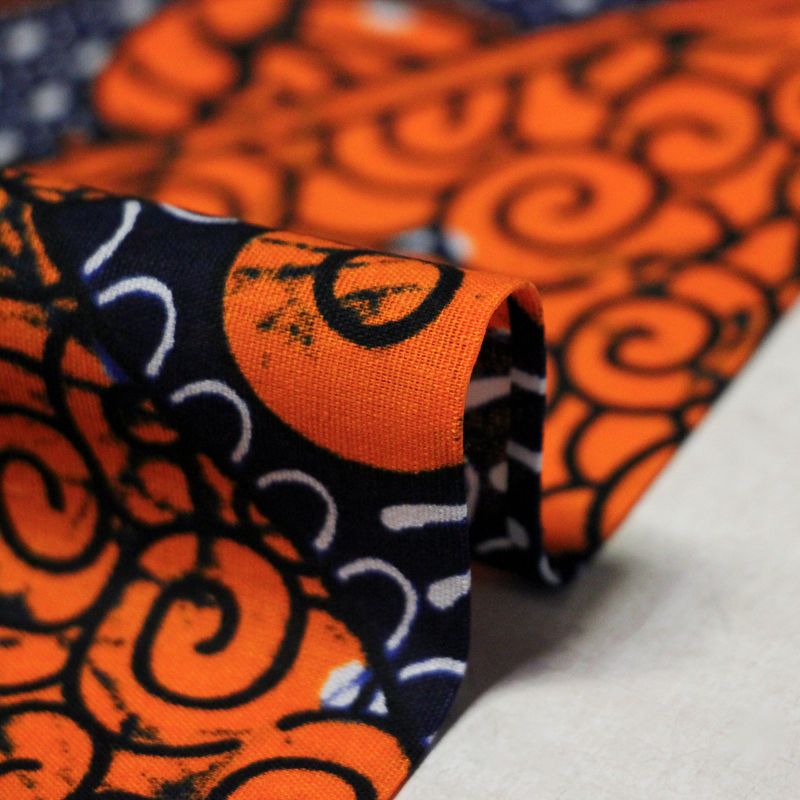 Tissu WAX 100% coton - Rythmes...