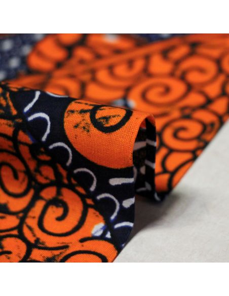 Tissu WAX 100% coton - Rythmes d'Afrique (Coupon de 2,70 mètres)