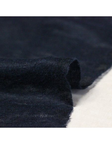 Jersey 100% lin - Marine