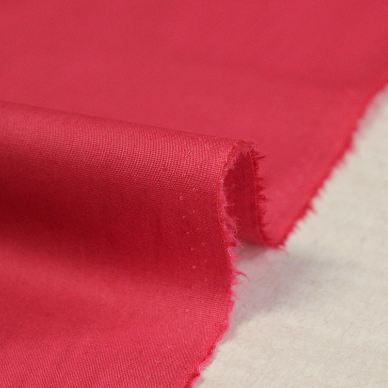 Popeline coton & élasthanne - Framboise