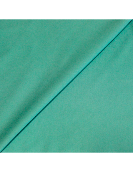 Popeline coton & élasthanne - Vert menthe