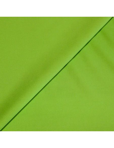 Popeline coton & élasthanne - Vert pomme