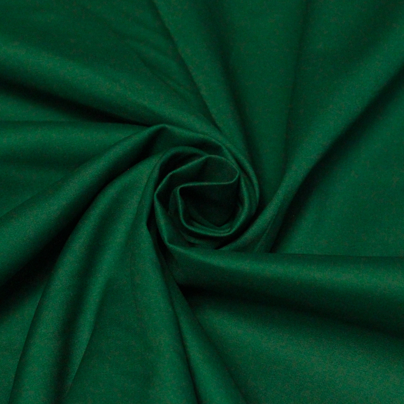 Popeline coton & élasthanne - Vert...