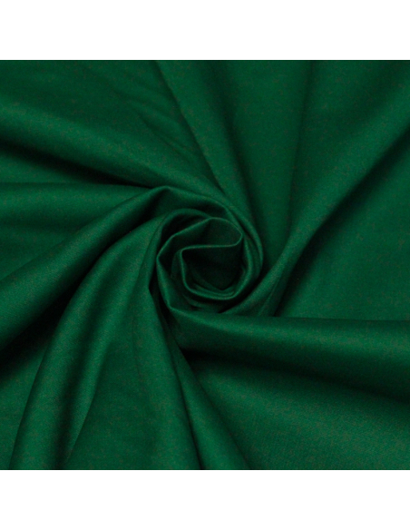 Popeline coton & élasthanne - Vert émeraude