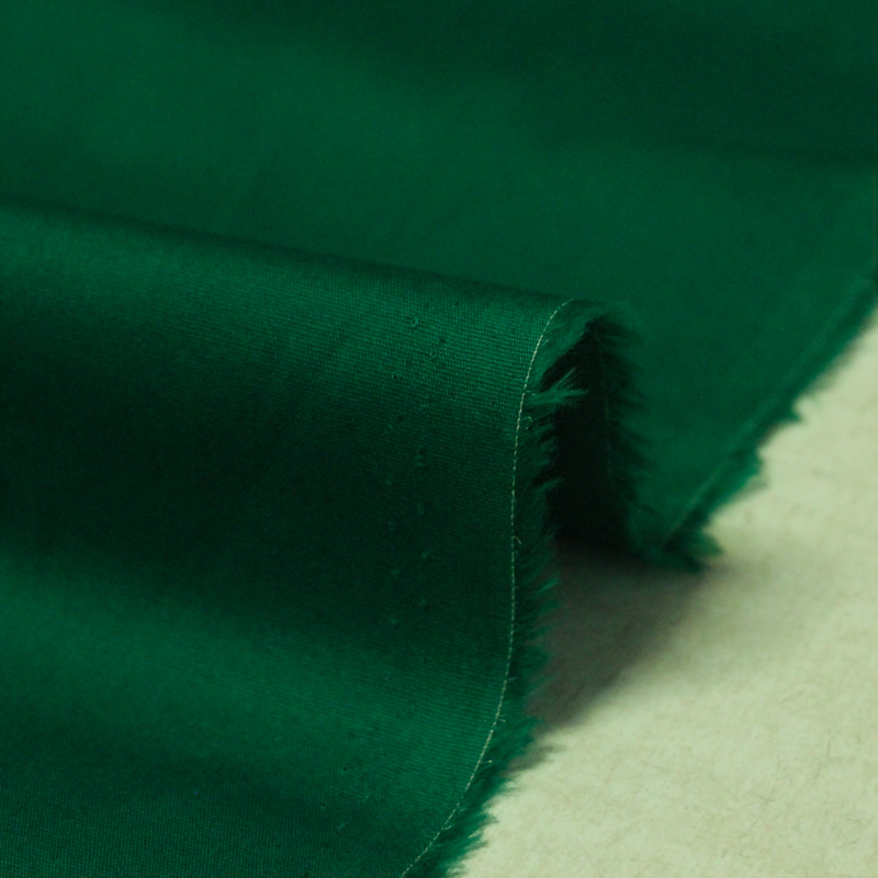 Popeline coton & élasthanne - Vert...