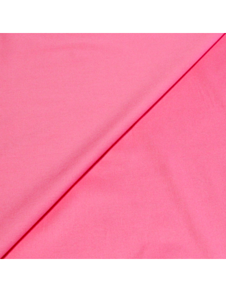 Popeline coton & élasthanne - Rose