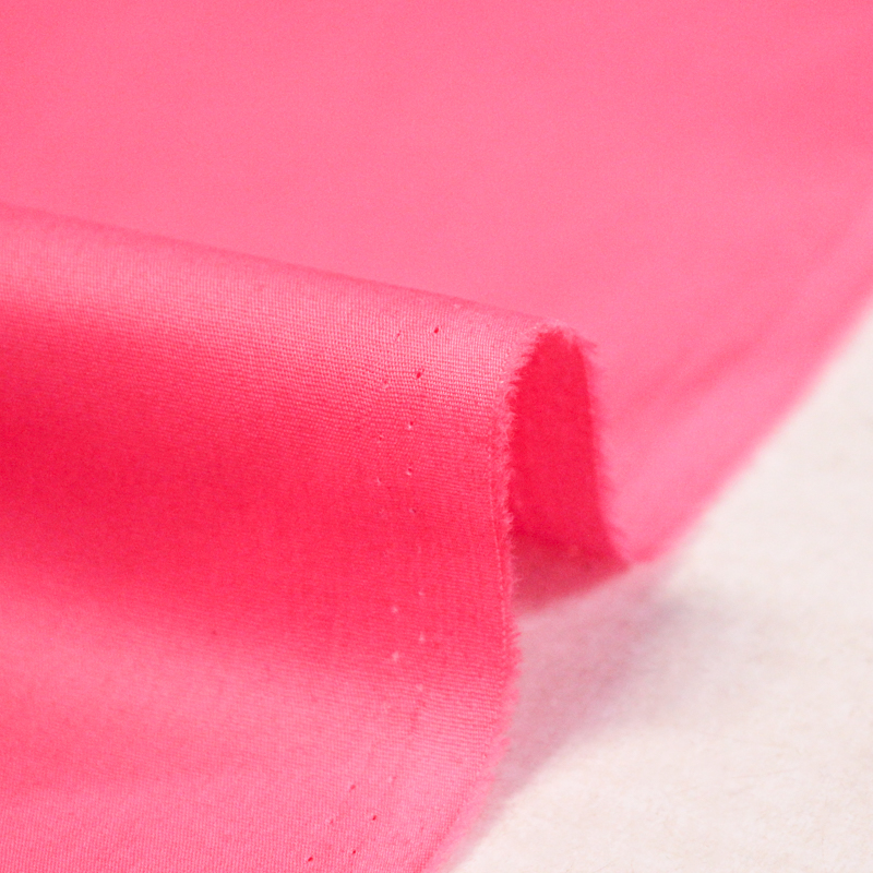 Popeline coton & élasthanne - Rose