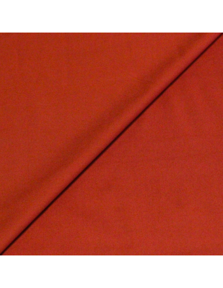 Popeline coton & élasthanne - Terracotta