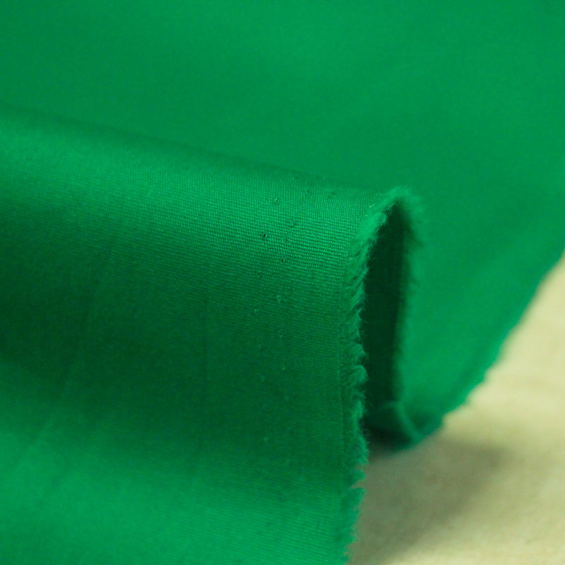 Popeline coton & élasthanne - Vert...