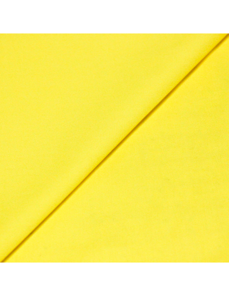 Popeline coton & élasthanne - Jaune