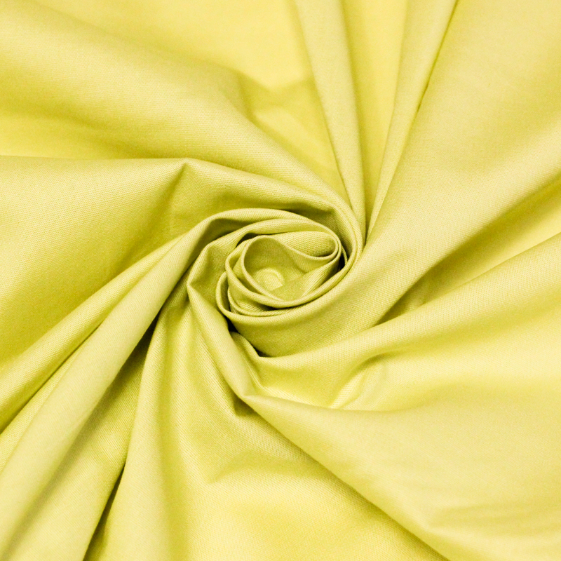 Popeline coton & élasthanne - Anis