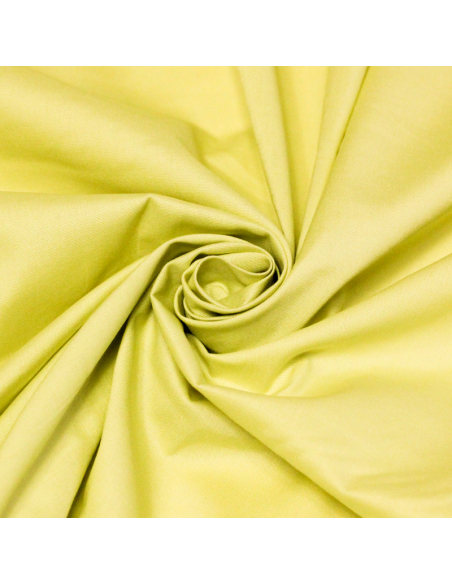 Popeline coton & élasthanne - Anis