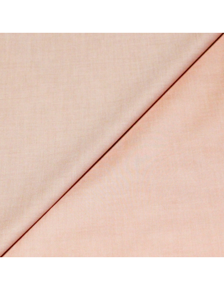 Popeline 100% coton peigné - Pêche