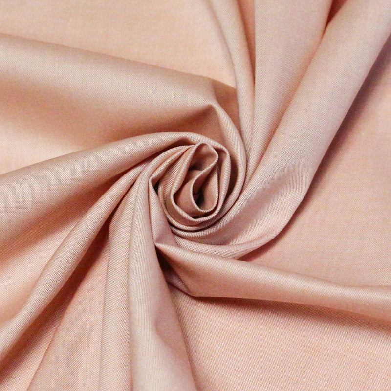 Popeline 100% coton peigné - Pêche