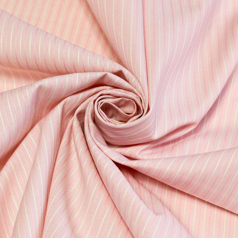 Popeline 100% coton peigné - Rayé...