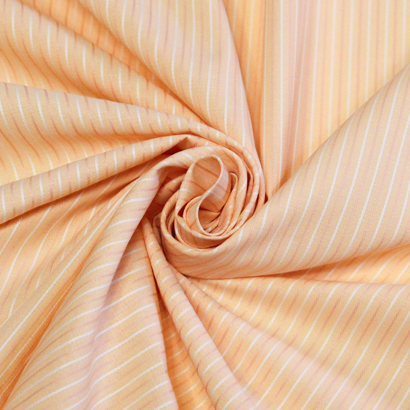 Popeline 100% coton peigné - Rayé...