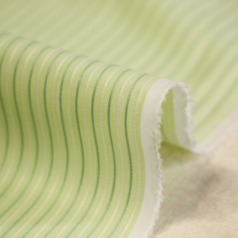 Popeline 100% coton peigné - Rayé...