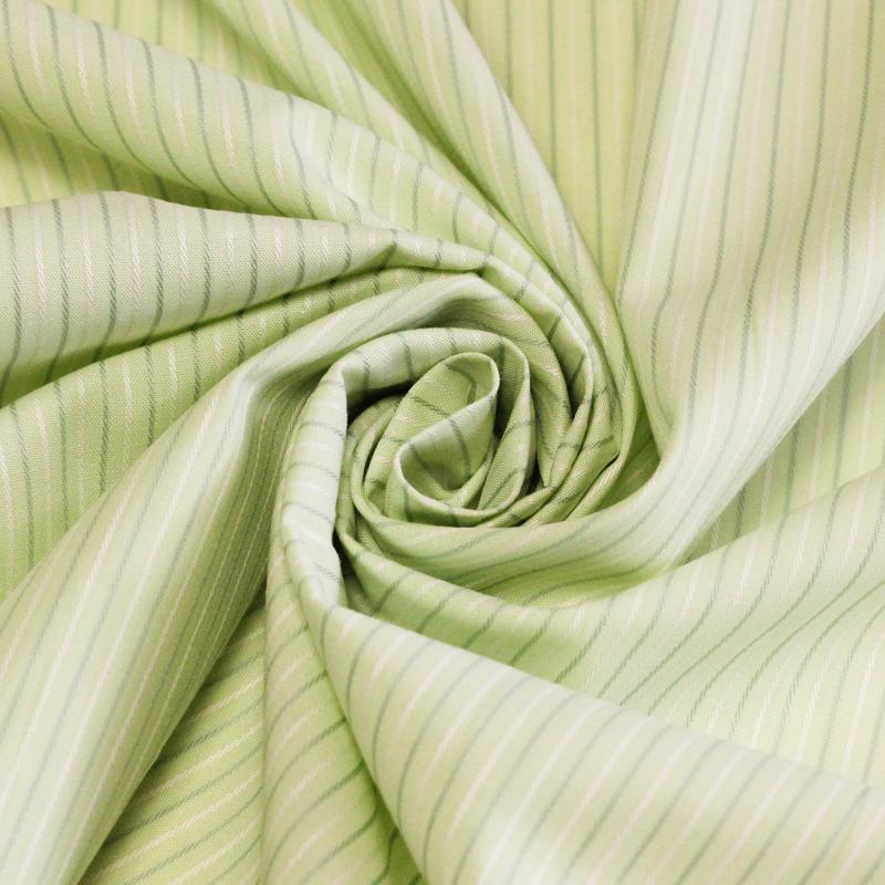 Popeline 100% coton peigné - Rayé...