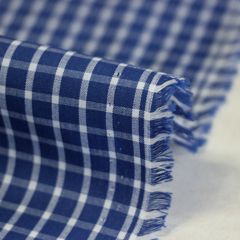 Popeline 100% coton peigné - Carreaux...