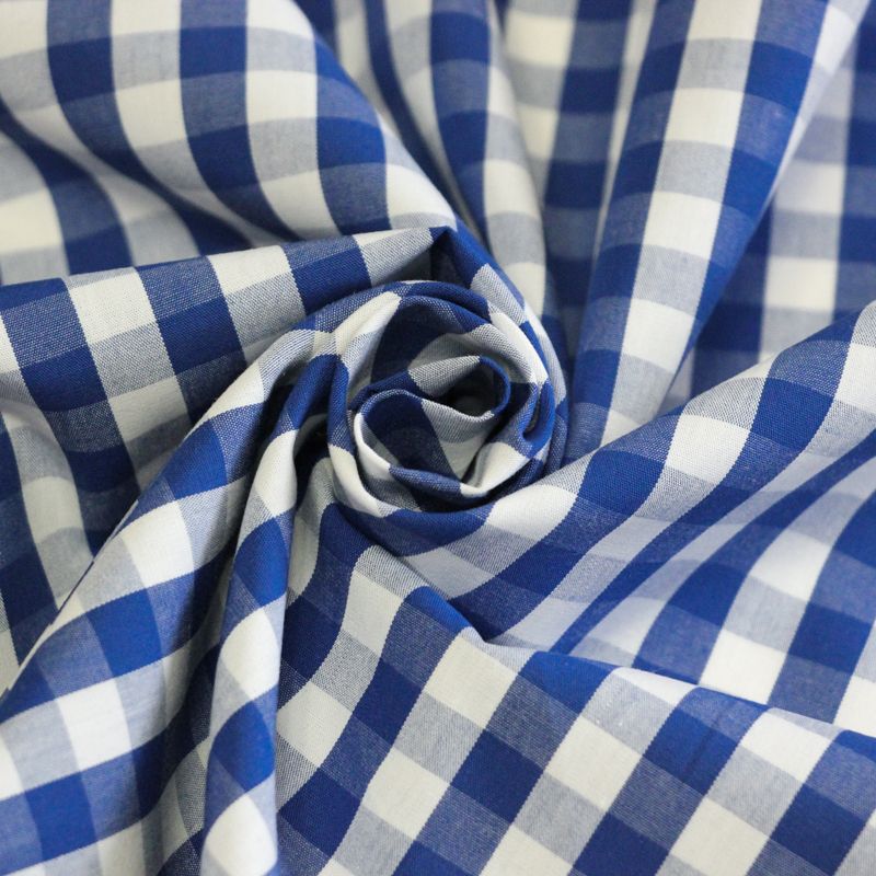 Popeline 100% coton peigné - Vichy...