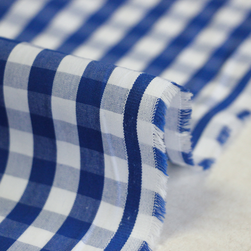 Popeline 100% coton peigné - Vichy...