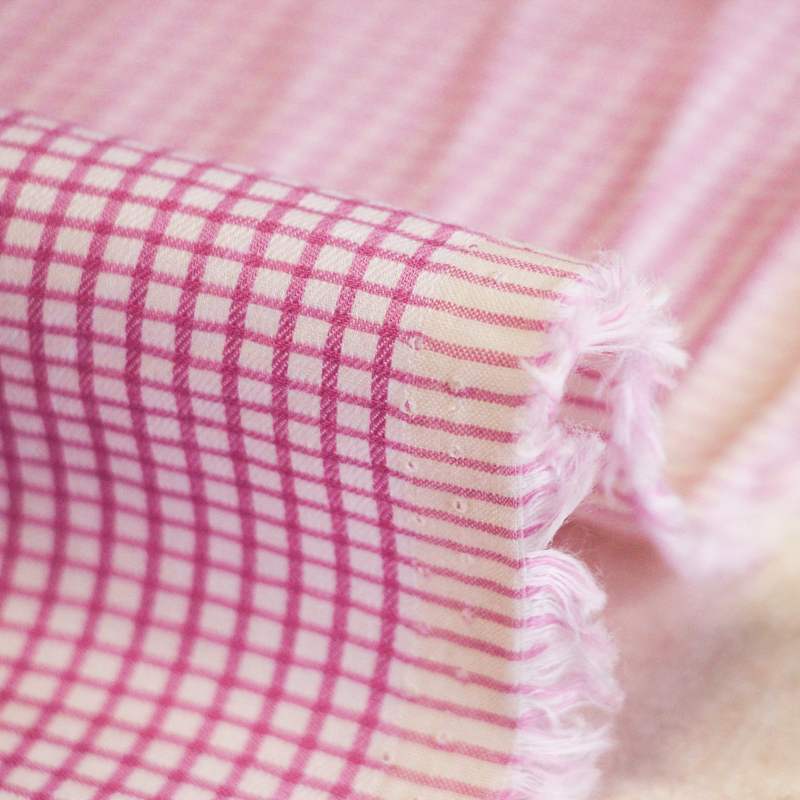 Popeline 100% coton peigné - Carreaux...