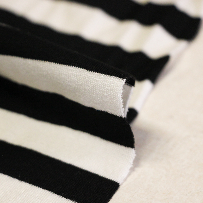 Jersey viscose & élasthanne - Rayé...