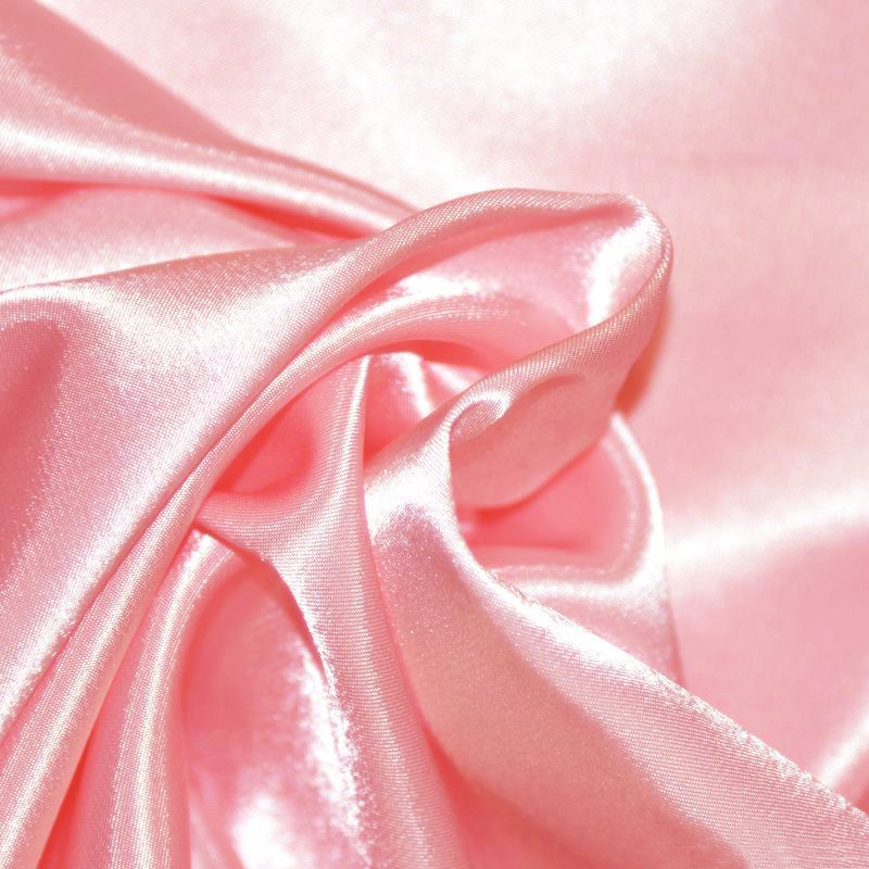 Satin de polyester élasthanne - Rose Bonbon