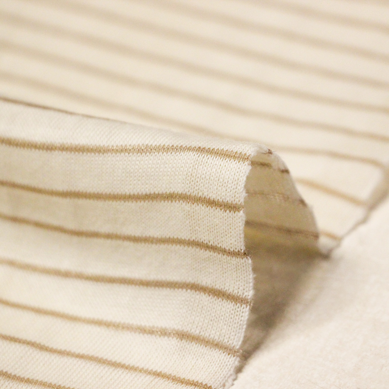 Jersey 100% coton - Rayures fines...