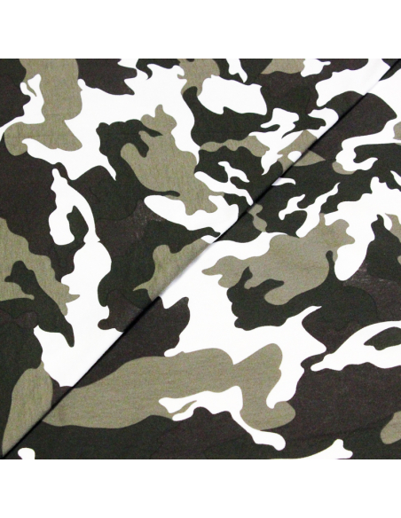 Jersey coton & élasthanne - Camouflage