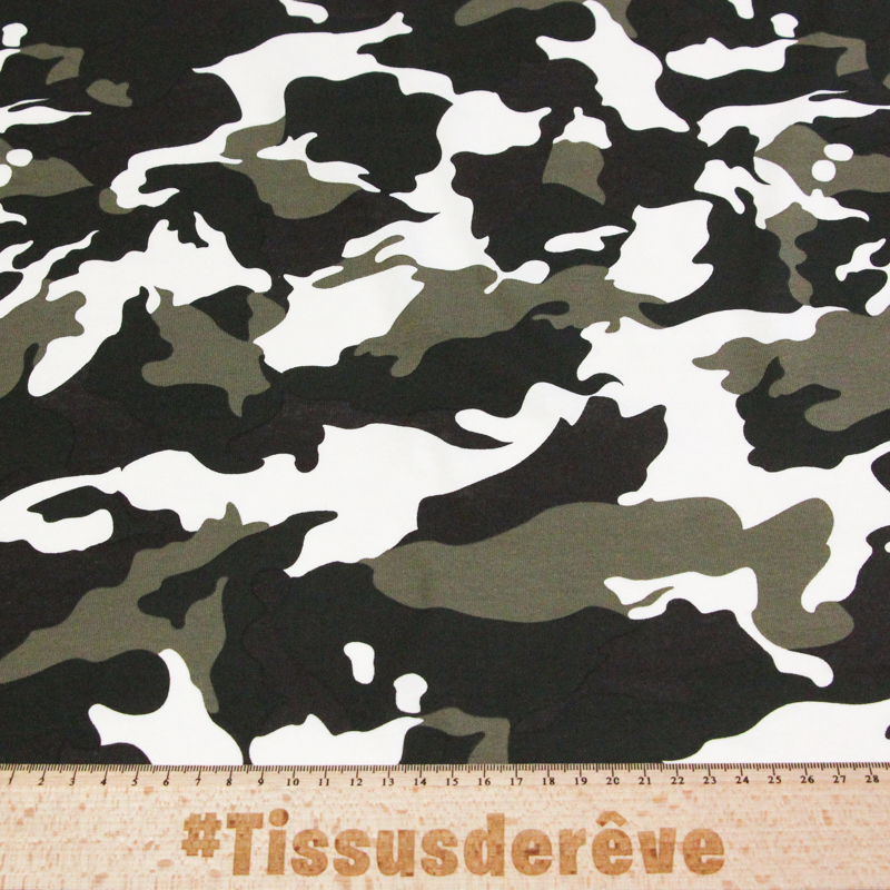Jersey coton & élasthanne - Camouflage