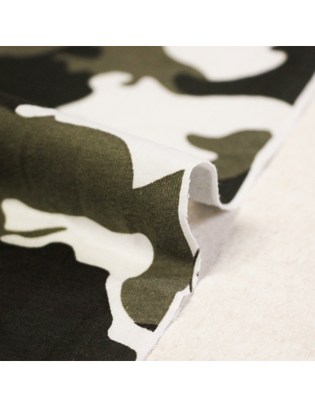 Jersey coton & élasthanne - Camouflage