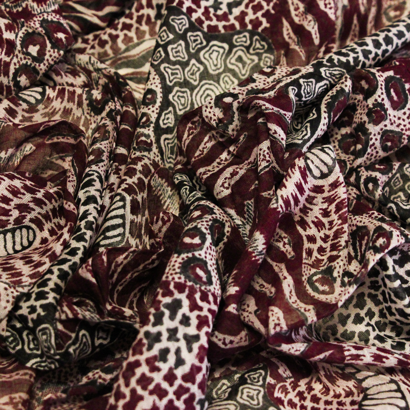 Paréo 100% coton -  Terre sauvage...