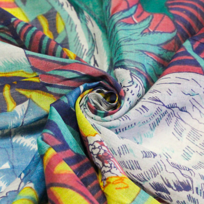 Paréo 100% coton -  Oiseaux... 2