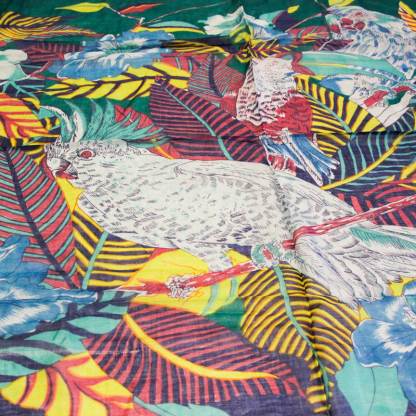 Paréo 100% coton -  Oiseaux...