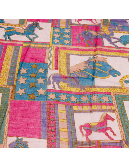 Paréo 100% coton - Carrousel d'été