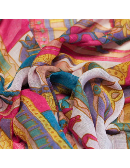 Paréo 100% coton - Carrousel d'été