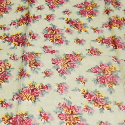 Paréo 100% coton - Roseraie