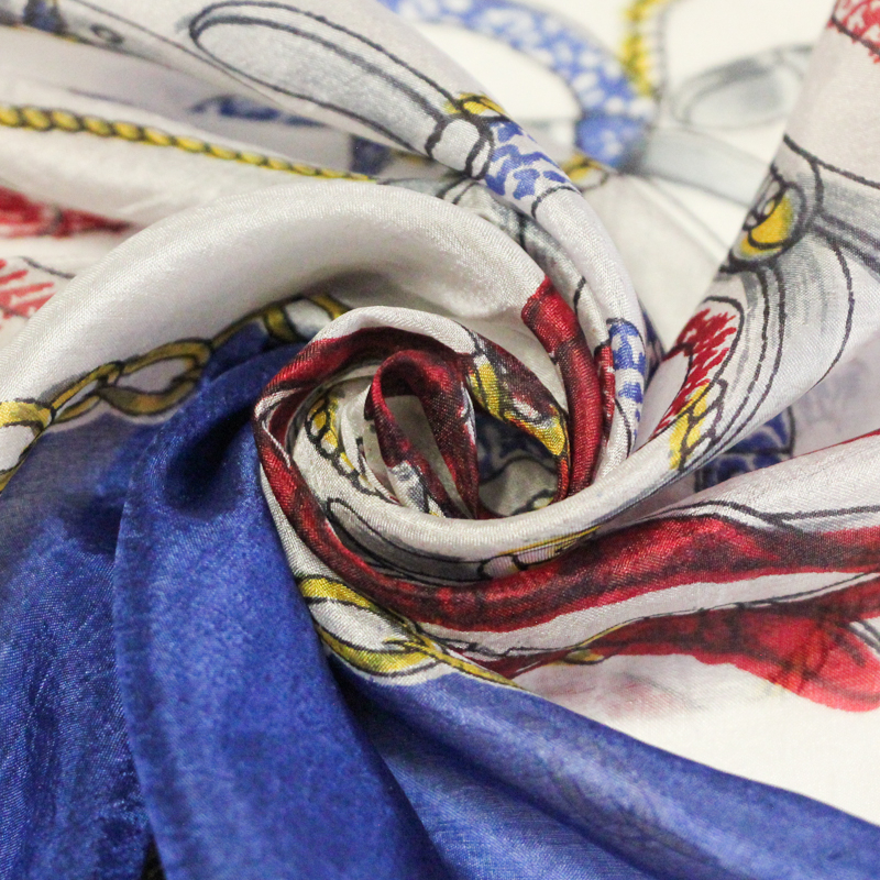 Carré 100% soie - Cordage d'élégance