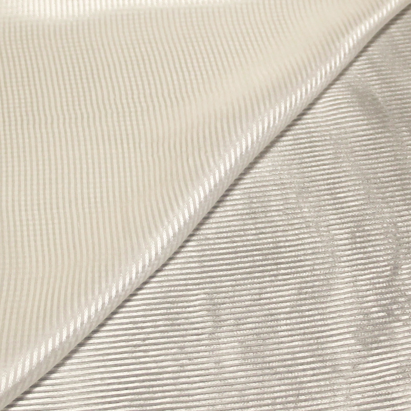 Mousseline 100% soie rayure satin -...