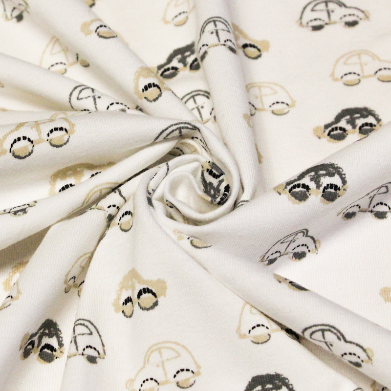 Jersey coton peigné & élasthanne -...