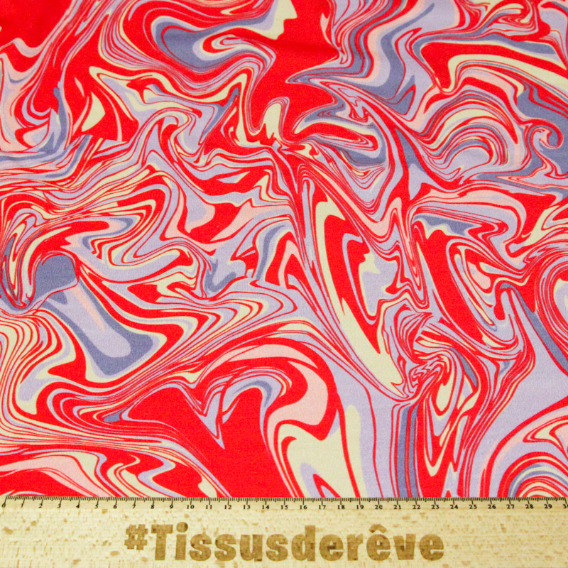 Jersey coton peigné & élasthanne -...