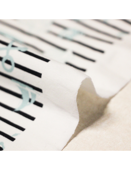 Jersey coton & élasthanne - Esprit marin