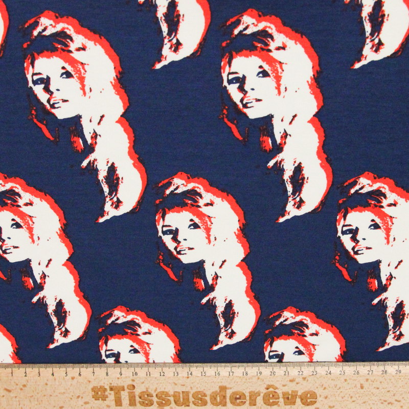 Jersey coton peigné & élasthanne -...