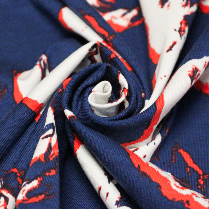 Jersey coton peigné & élasthanne -...