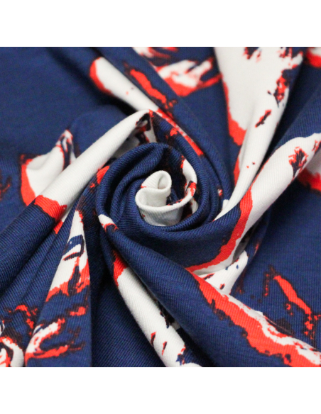 Jersey coton peigné & élasthanne - Icône graphique