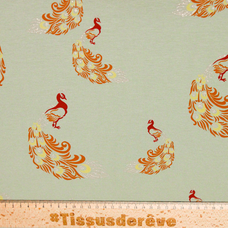 Jersey coton peigné & élasthanne -...