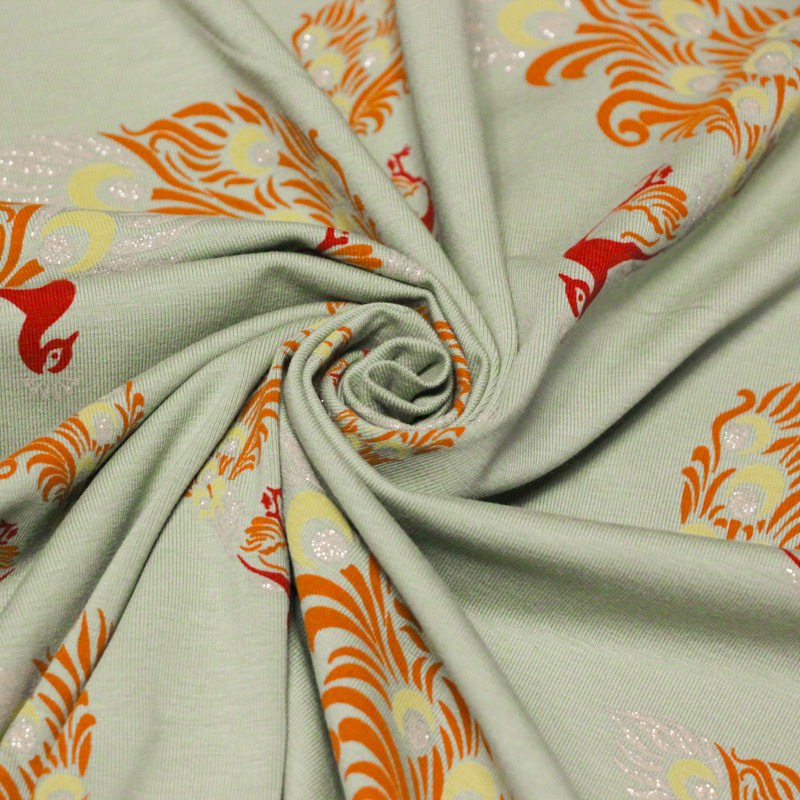 Jersey coton peigné & élasthanne -...