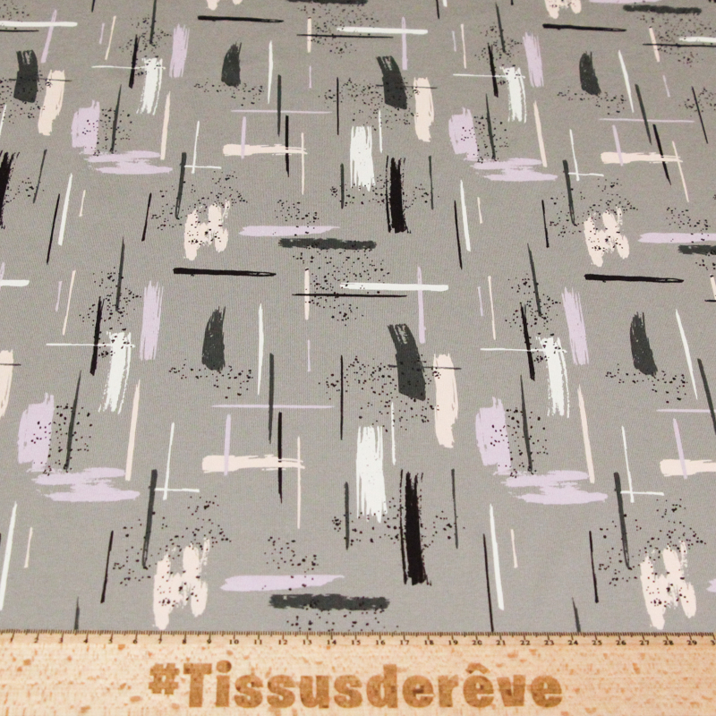 Jersey coton peigné & élasthanne -...